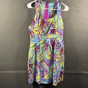 Title Nine women Trouble Dress 8 Nimblene Quick Dry Shelf Bra Back Zip outdoor